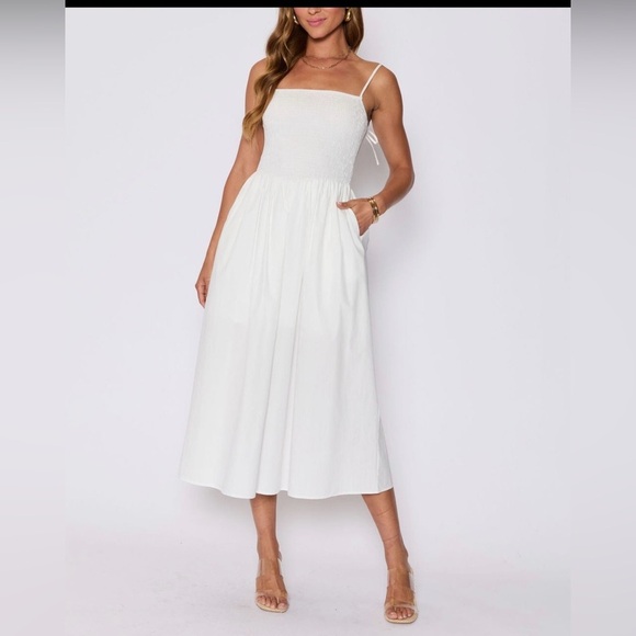 Vici Dresses & Skirts - Vici Classic White Midi Dress